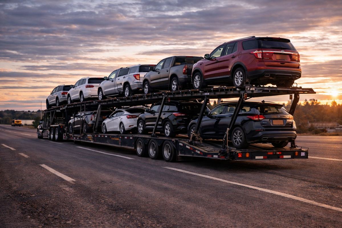 Vehicle transport trailer